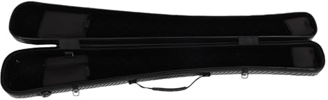 Sorandy Carbonfaser-Bassbogenkoffer, Hartschalen-Kontrabass-Violinbogenkasten mit Stoßdämpfendem Futter und Verstellbarem Schultergurt für Proben, Konzerte, Unterricht