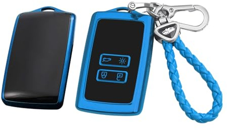 GFWGTS Für Bigster Schlüsselhülle Kompatibel für Dacia Bigster 2024 2025 2026| Premium Auto-Schlüsselcase mit Schlüsselring – Für Dacia Bigster Zubehör Key Cover, für Renault Auto-Schlüssel (Blau