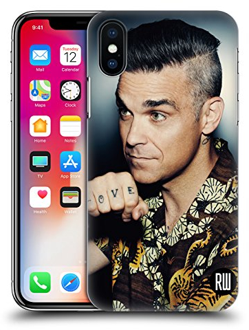 Head Case Designs Offizielle Zugelassen Robbie Williams Liebe Tätowierung Kalendar Harte Rueckseiten Handyhülle Hülle Huelle kompatibel mit Apple iPhone X/iPhone XS
