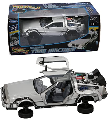 Atoz 9078 Welly Back to The Future II Delorean Sammelauto, Silber