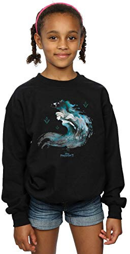 Disney Girls Frozen 2 Elsa with Nokk The Water Spirit Sweatshirt