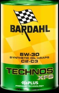 Bardahl 342040 - Motoröl für Auto, Technos XFS C2 C3 5W30, maximiert die Motorleistung, Formel 100% Synthetik, 1 Liter