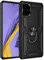 JMstore Coque Compatible avec Samsung Galaxy A51 Aimant Anneau Support,Double Couche Renforcée Défense+Protection écran (Noir