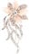 Exblue Frauen Brosche, Mode Legierung Blume Elegante Strass Pin Anstecknadel Brosche für Kleidung Kleid Dekoration Schmuck