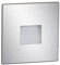 ledscom.de LED Treppenlicht/Wandeinbauleuchte FOW für innen und außen, Downlight, eckig, edelstahl, 85 x 85mm, warmweiß
