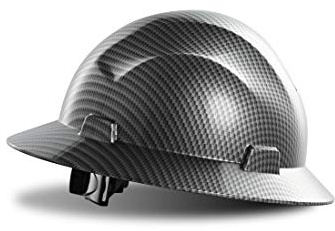 LANON Full Brim FRP Hard Hat, Class C, Premium Charcoal Gray Design