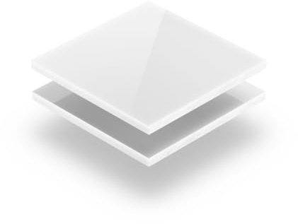 generico Fogli/LASTRE in PLEXIGLASS 3MM - Colore Bianco - Formato CM: 5/10/15/20/25/30/35/40/45/50/55/60/65/70/75/80/85/90/95/100 (Bianco, 50 CM)