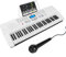 AKLOT Keyboard Piano 61 Key Portable Full Size Electronic Keyboards w/LCD Screen & Microphone 61 Keys for 14+ (White)