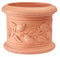 Garden Italia Vasi Vaso per piante Cilindro con Limoni ICLM Diam.40 cm alt.33 in resina color Impruneta Made in Italy per esterno e interni - resistente al gelo - antiurto