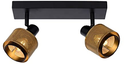 LUCIDE RAFA - Ceiling Spotlight - 2xE14 - Black