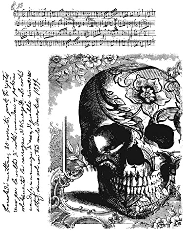 Tim Holtz Cling Stamps 7X8.5-Gothic Tapestry