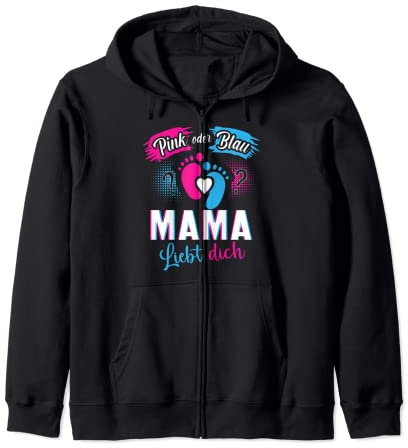 Rose ou bleu, maman aime toi – Cadeau de naissance naissance prénatale Sweat à Capuche