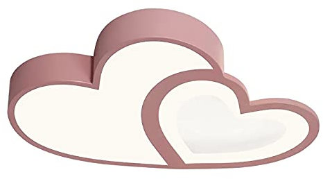 wanwanper LED Deckenlampe Kinderzimmerlampe, modern Cartoon Deckenleuchte Kreative Baby Lampe, Fernbedienung Dimmbar, Design Acryl Lampeschirm Deckenlampe, für Kinder Zimmer Schlafzimmer (Rosa)