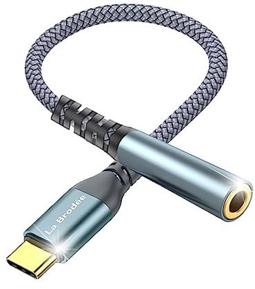 USB C to 3.5mm Jack, Type C to 3.5mm Headphone Aux Digital Audio Earphone Adaptor, Aux to USB C Earphone Adapter for Samsung Galaxy Pixel, iPad Pro, HUAWEI, Xiaom, and More Type C Devices