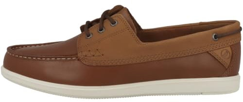 Clarks Bratton Boat, Scarpe da Barca Uomo, Dark Tan, 41.5 EU