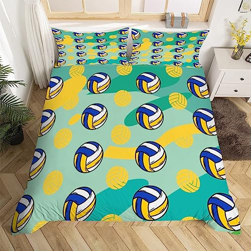 3D Haikyuu Bettwäsche 135x200 Ballspiele Weiche Microfaser Bettwäsche-Sets Bettbezug mit Reißverschluss und 2 Kissenbezug 80x80 cm