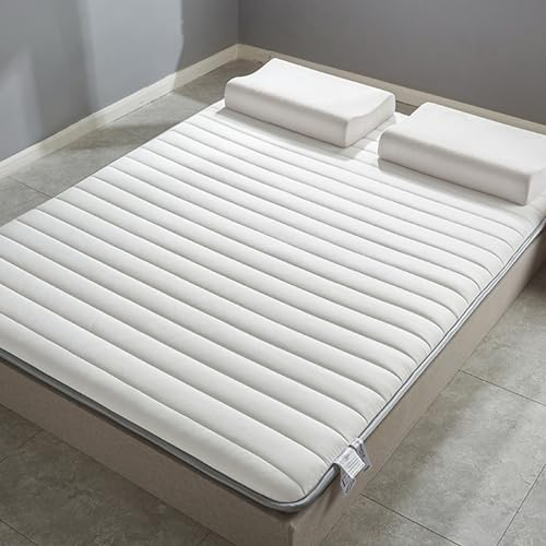 Japanische Boden-Futon-Matratze, Naturlatex, tragbare und faltbare Tatami-Matte, ideal für Sofa, Liege, Couch, Schlafsaal, einfache Lagerung, Gästebett-Matratze (Größe: 90 x 190 cm)