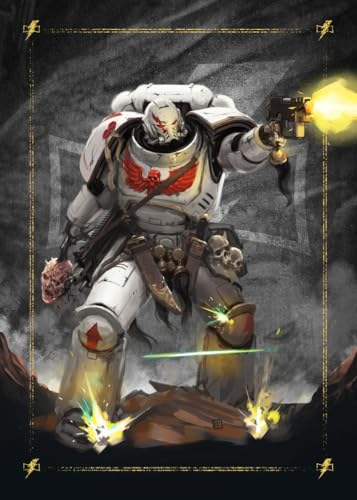 Displate Warhammer Metalposter Magnetische Befestigung Offiziell Lizenziert Bilderr Geschenke White Scars Intercessor Poster 67,5x48cm