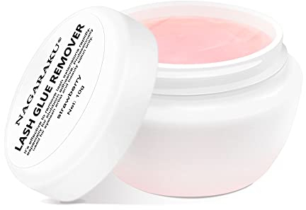 NAGARAKU Crema Remover Extension Crema Rimuovi Ciglia Solvente Per Extension Crema Ciglia Delicata E Rapida Rimozione Della Colla Ciglia Adesivo In Gel Morbido Per La Rimozione 10g Sapore Di Fragola