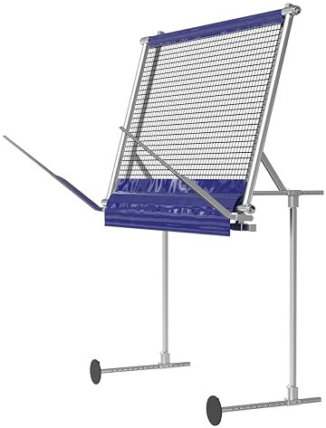 ASC Protezione del Bordo del Tetto [Lunghezza 36 Metri] Parapetto in alluminio - protezione del tetto inclinato - Parapetto per Lavori sul tetto - Ponteggio - Ponteggio a Scala