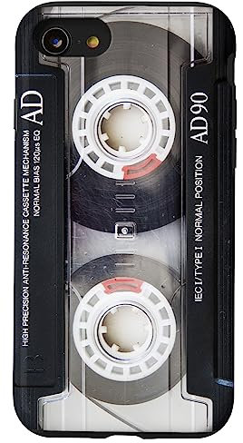 Vintage Musik Audio Kassette Retro 90er 80er 70er 60er Jahre Hülle für iPhone SE (2020) / 7 / 8