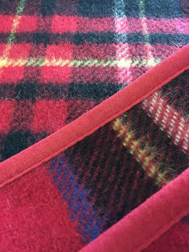 Alpenwolle Wollplaid, Tagesdecke Schotte, 100% Wolle (80x150)