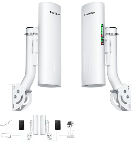 Point to Point Starlink Internet Wireless Long Range Transmission with Bracket Mount for Starlink Gen 3 Router, Starlink WiFi Extender, 5.8GHz 3KM 1000Mbps with 18dBi High Gain Antenne, 2 Pack