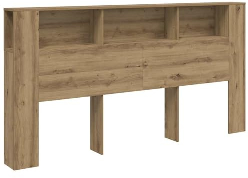 vidaXL Testata Contenitore Rovere Artigianale 200x18,5x102,5Truciolato