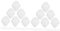 VICASKY 12 Stk handgezeichnete Clownmaske Make-up-Basis Papiermasken zum Basteln Cosplay-Maske halloween masken halloweenmaske Maskerade-Masken für Frauen Maskerademaske selber machen Weiß