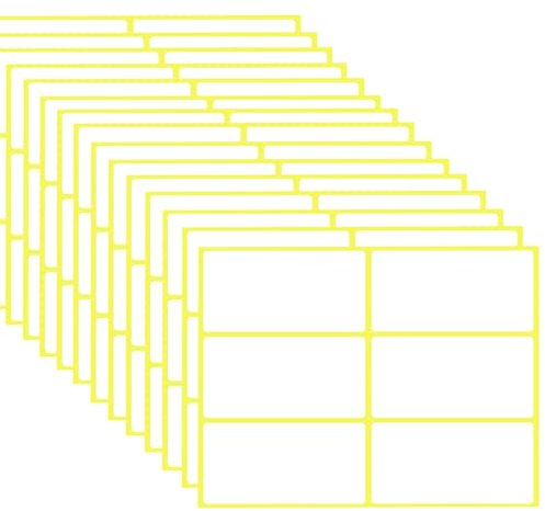 Meekye 90 etiquetas autoadhesivas, 50 x 100 mm, pegatinas universales para etiquetar, etiquetas adhesivas universales para el hogar, para oficina, cocina y mermelada