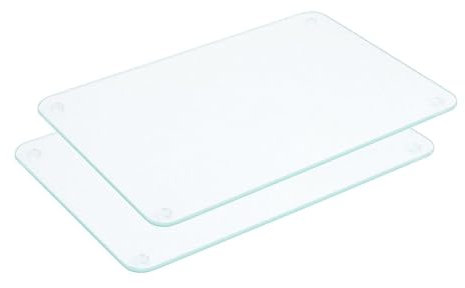 Set: 2 Stück Contacto Glas-Schneidebrett 30 x 20 cm