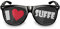drucksda Partybrille/Funbrille mit Motiv I LOVE SUFFE Die I love Brille als Kultaccessoire für Fasching/Karneval, Festivals & Partynights (I love Suffe)