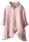 Camicie estive di lino per le donne balza manica 3/4 cotone 2025 top manica corta casual signore camicette garza increspata oversize primavera trendy plus size velato, rosa, M