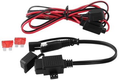 HAPINARY 12V Chargeur USB Étanche SAE à USB pour Scooter Adaptateur de Chargeur Mobile avec Fusible Intégré Accessoire Pratique pour GPS et Téléphone