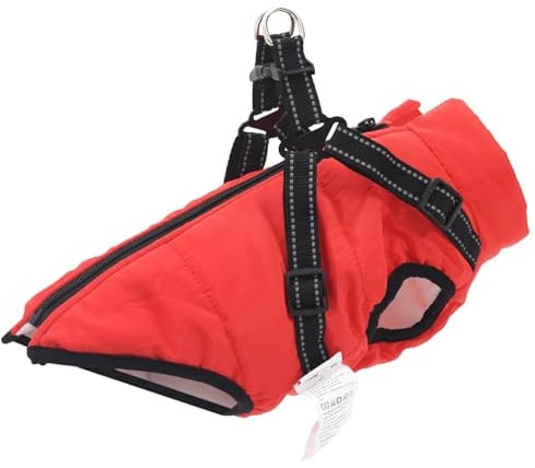 vidaXL Hundemantel Rot L28 Fleece und Polyester