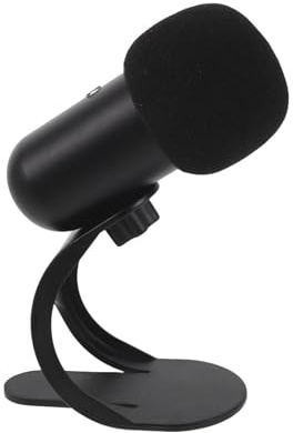 jojofuny USB Karaoke Mikrofon für Streaming, Podcasts und PC Aufnahmen | Ständer, Schnellstummschaltung und Line Regler, für Ktv Auftritte Sowie Videokonferenzen
