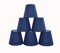 Doooitlight Set mit 6 Clip-Lampenschirmen für Lampen, Leuchten, Kronleuchter rauten - blau