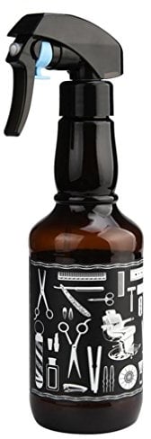 Dinglong 350 Ml Salon Bouteille En Plastique Bouteille De PulvéRisation De Coiffure D'Arrosage Peut PulvéRiser De L'Eau Pour Barber Hair Tool Haircut Brume PulvéRisateur (A)