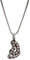 Superstar Girocollo Donna in Argento 925/1000 Bianco con Zircone Rosa, Cm 42, 3 Grammi