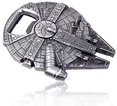 LuxuryTeech Millennium Falcon Metal Bottle Opener Keychain Wars - Beer Bottle Opener Millennium Falcon Keychain & Gift