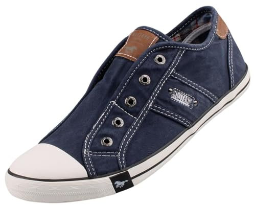 MUSTANG Damen Canvas Sneaker Dunkelblau, Schuhgröße:EUR 37