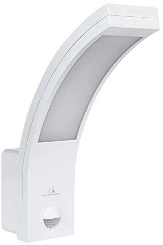 Maclean Motion Sensor LED lamp, PIR Motion Sensor, 10W, IP54, 750lm, Neutral White (4000K) MCE244 (1, White)