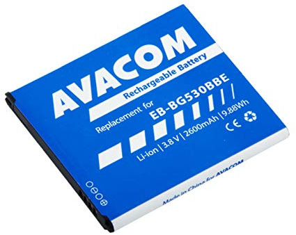 Batería para Samsung G530 Grand Prime (Ion de Litio, 8 V, 2600 mAh, Equivalente a EB-BG530BBE)