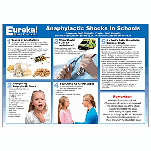 Poster VSafety First Aid Anaphylaxie, A2, 594 x 420 mm