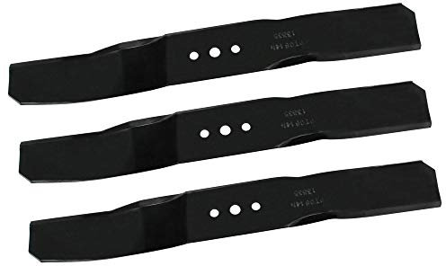 SECURA Jeu de lames (éjection) compatible avec Husqvarna Rider 16 953521401 (112cm Carter de coupe) Tracteur de pelouse