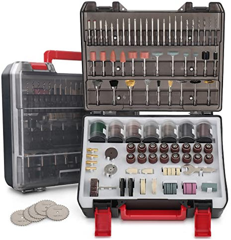 Hi-Spec Juego de Accesorios Multiuso para Amoladora/Herramientas Rotativas de 305 Piezas. Ideal para Bricolaje, Perforar, Limar, Cortar, Moldear, Grabar, y Perforar. Con Caja de Almacenamiento