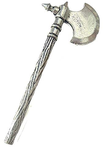 H7 Roman Battle Axe Pewter PENDENT on a REAL 925 sterling silver Necklace Handmade 16 inch chain