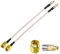 TUOLNK 2 Pack 6-Inch SMA to MMCX Male Coax Cable Antenna Extender for WiFi/Ham Radio/GPS/3G 4G LTE - SMA to MMCX Adapter
