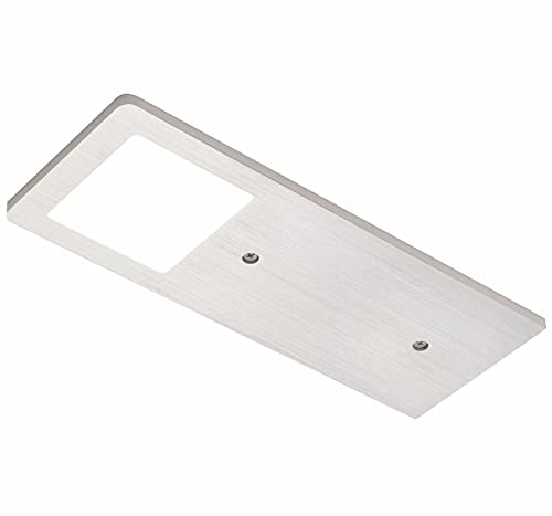 SOTECH Domus Line LED Aluminium Unterbauleuchte FYN SE D-MOTION (190 x 70 mm, 12V, 5W, 2700–6000 K, Micro12, gebürstet)