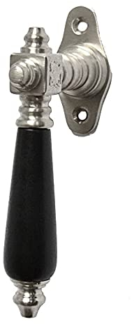 Ventano Fensterbeschlag Fenstergriff Fensterhebel Modell ''Grünau'' in 4 Oberflächen (Messing vernickelt matt gebürstet) antik PB